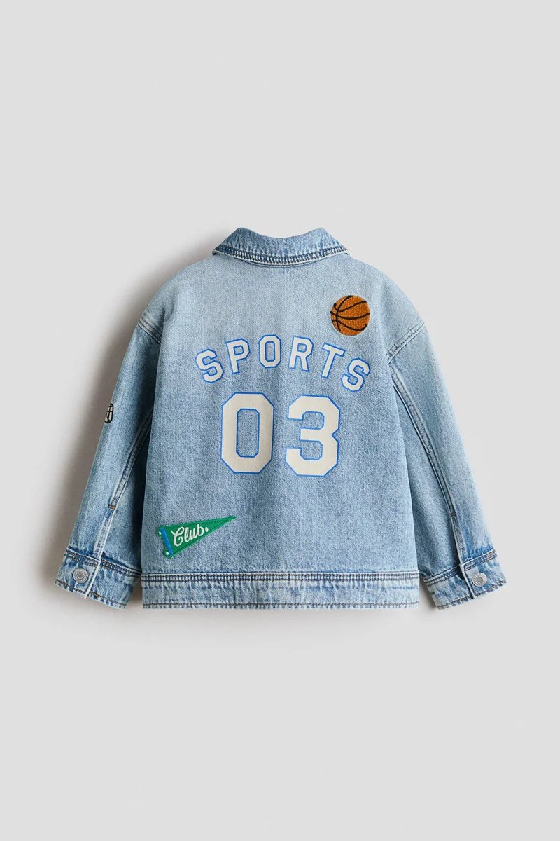 H&M Motif-detail denim jacket